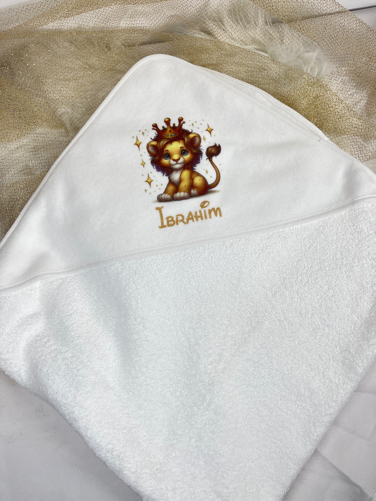 Cape de bain bébé personnalisée