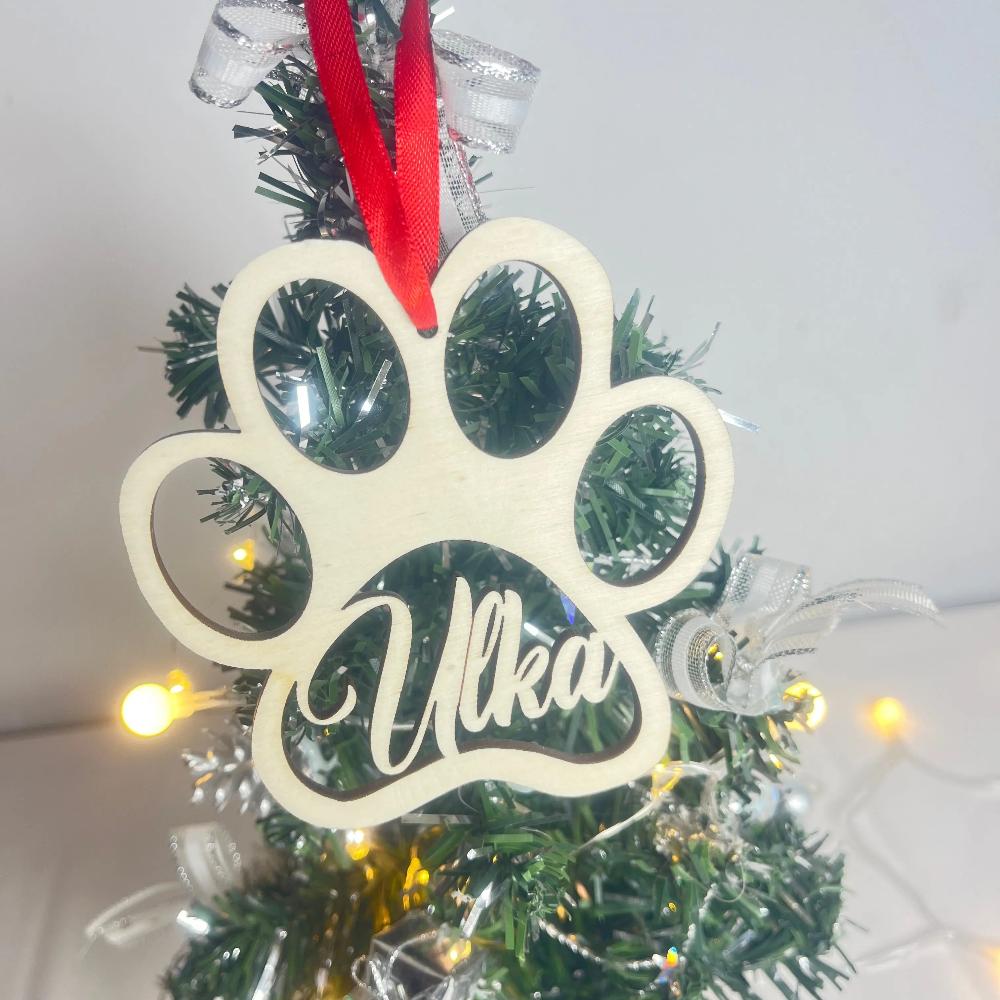 Boule de noël animaux personnalisée Laurie Déco et lumières