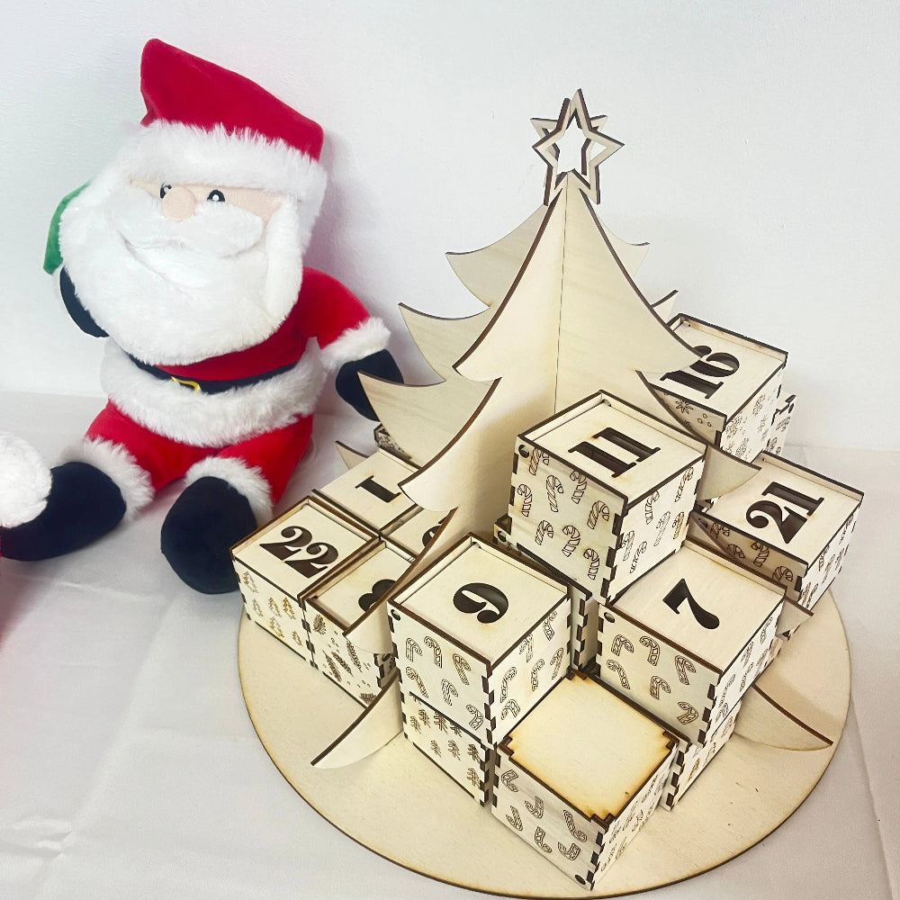 Calendrier de l'avent sapin Laurie Déco et lumières