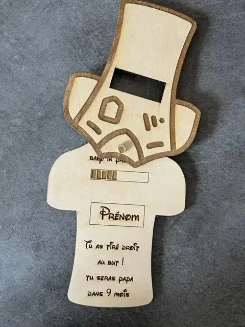 Annonce grossesse pour les papas Laurie Déco et Lumières