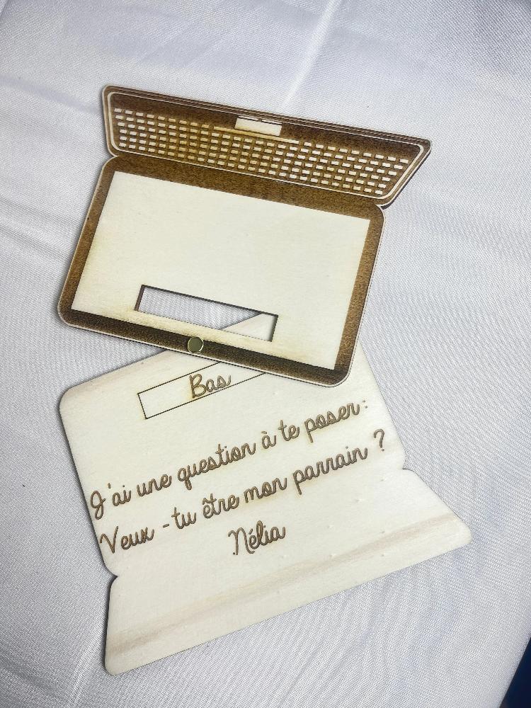 Carte annonce ordinateur personnalisée Laurie Déco et Lumières