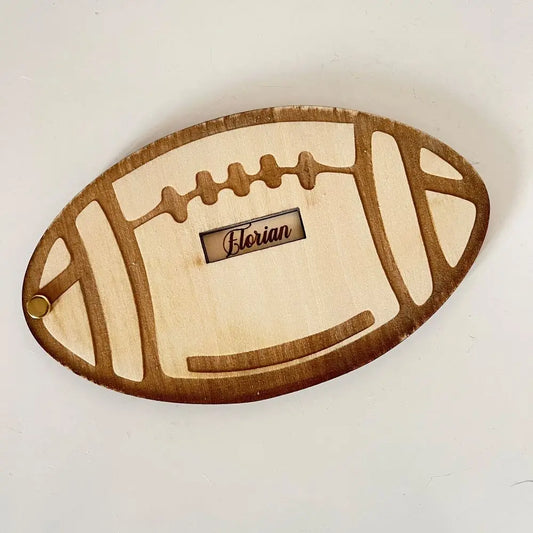 Carte annonce rugby personnalisée Laurie Déco et Lumières