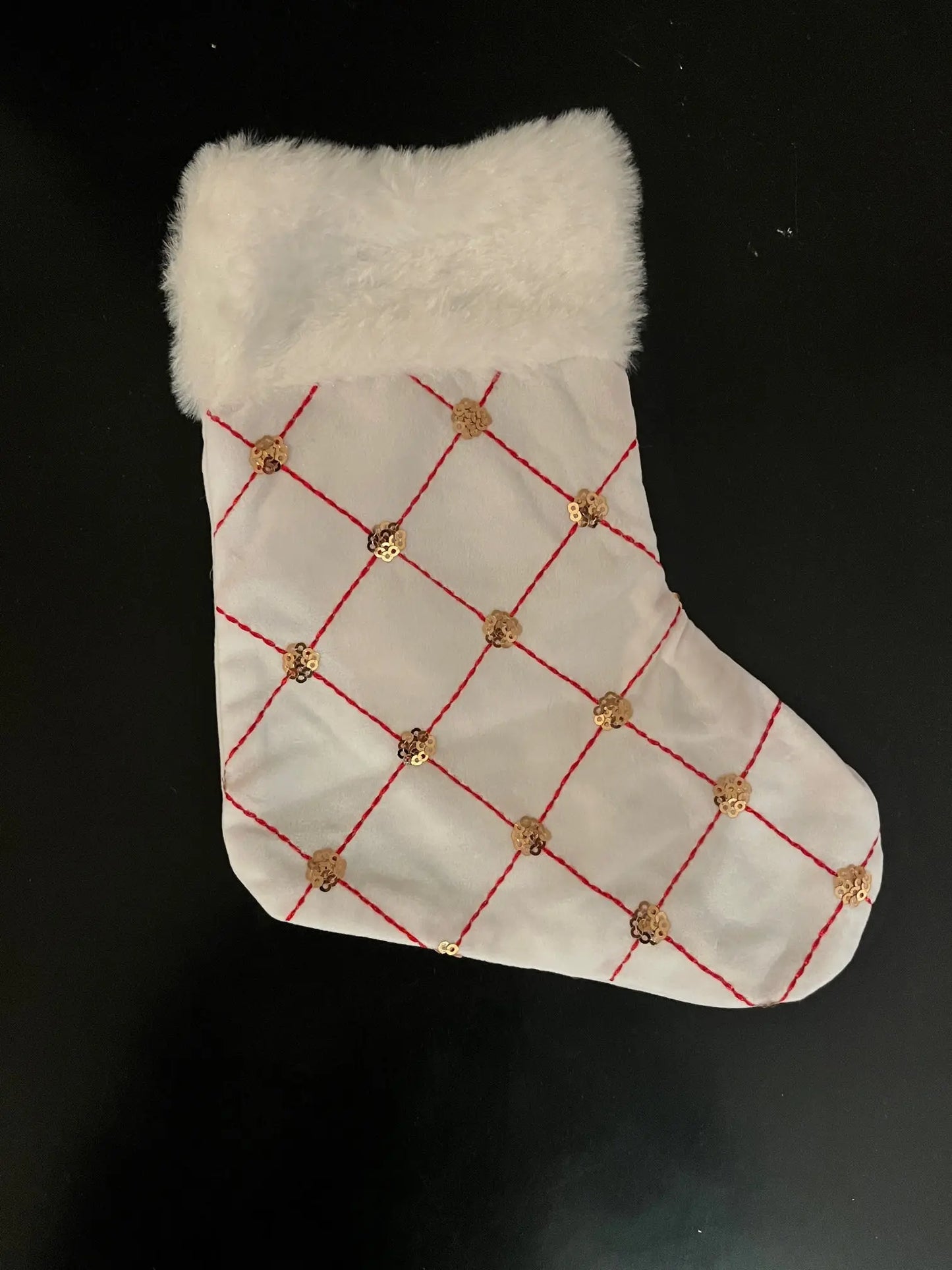 Chaussette de Noël personnalisée Laurie Déco et lumières
