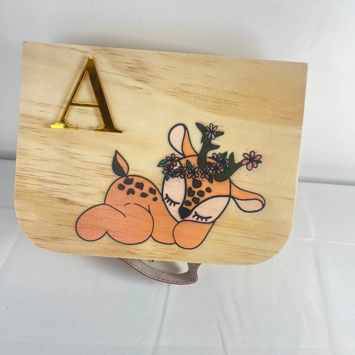 Coffret de naissance cerf personnalisé Laurie déco et lumiÚres