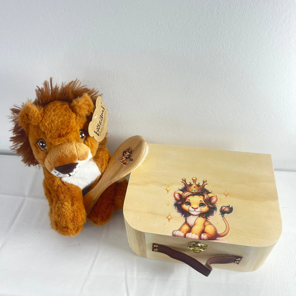 Coffret de naissance lionceau personnalisé Laurie déco et lumiÚres