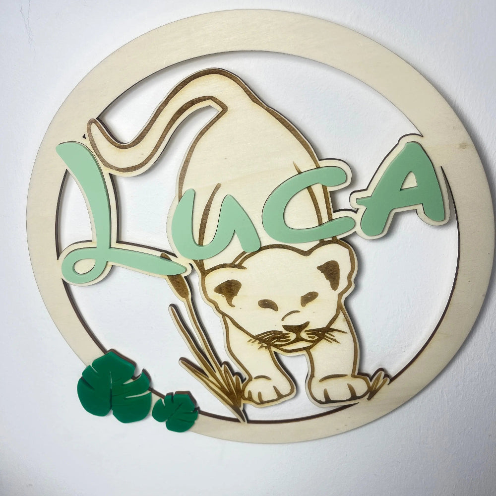 Couronne prénom savane personnalisée Laurie Déco et Lumières