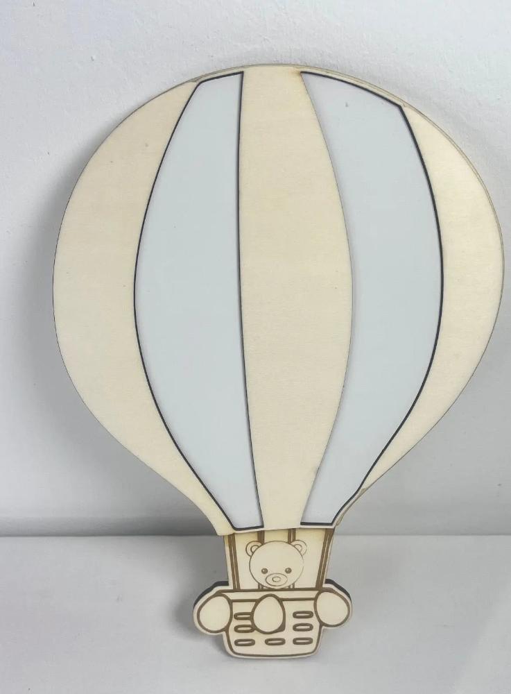 Décoration ourson montgolfière personnalisée Laurie Déco et Lumières