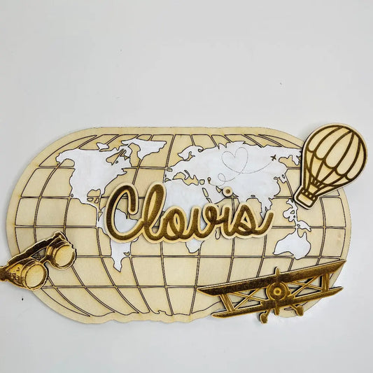 Décoration petit explorateur personnalisée Laurie Déco et Lumières