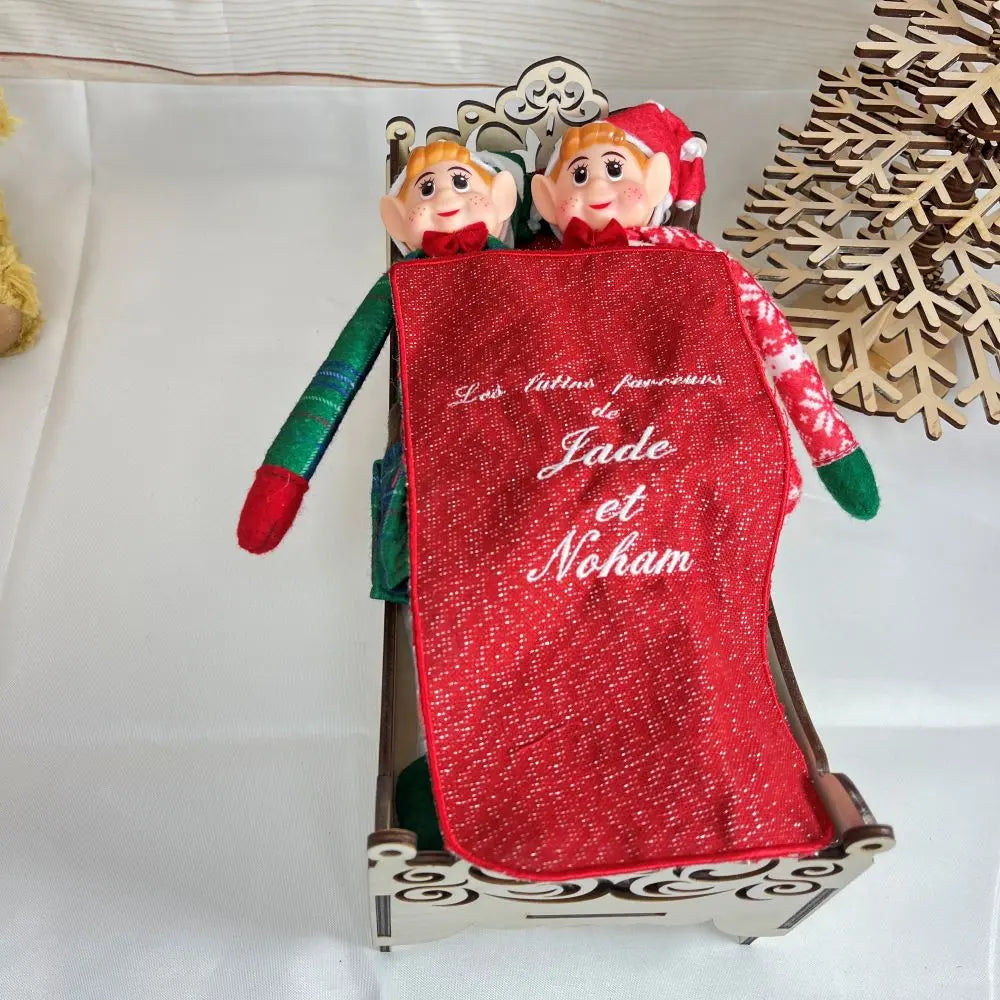 Lit en bois des lutins farceurs Laurie Déco et lumières