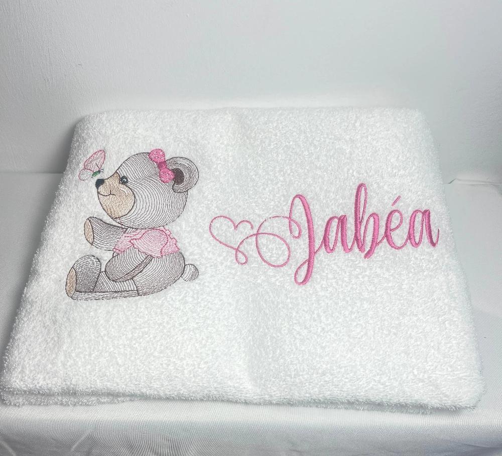 Serviette éponge personnalisée Laurie Deco et lumières