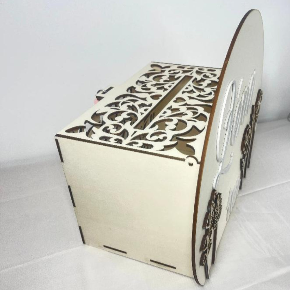 Urne demi cercle bohème personnalisée Laurie Déco et Lumières