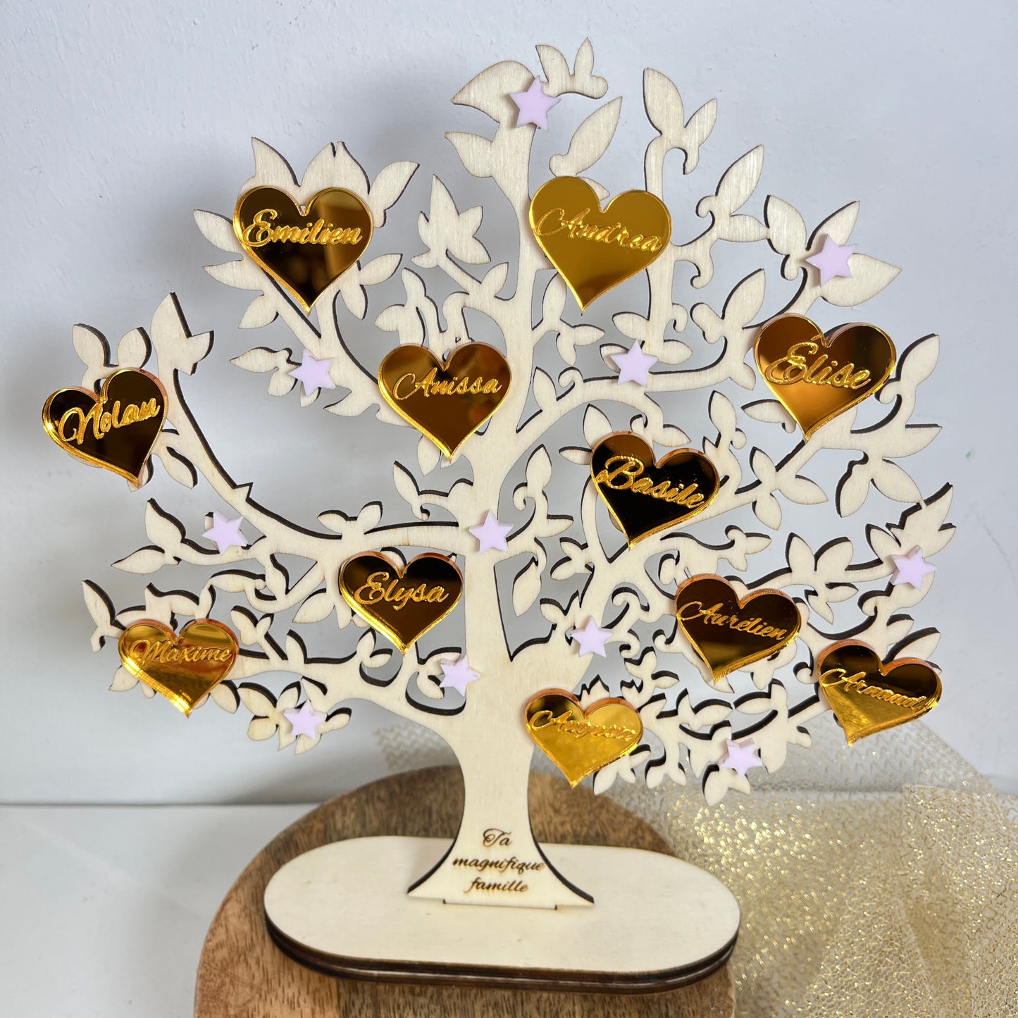 arbre de famille en bois personnalisable