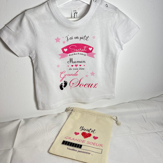 baby t shirt grande soeur