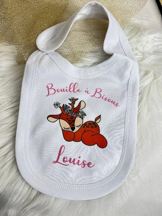 bavoir faon personnalisable