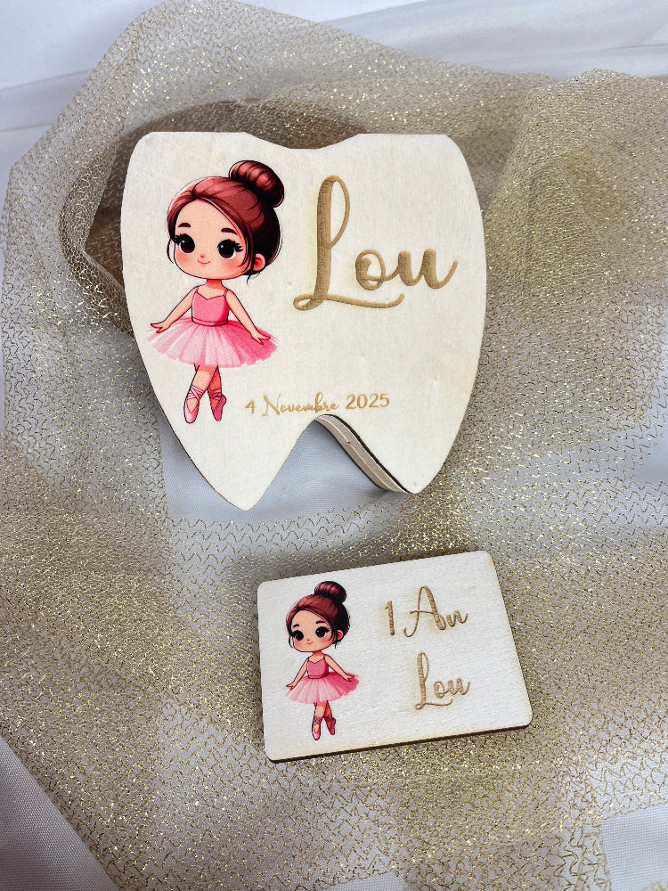boite a dents danseuse bois personnalisable