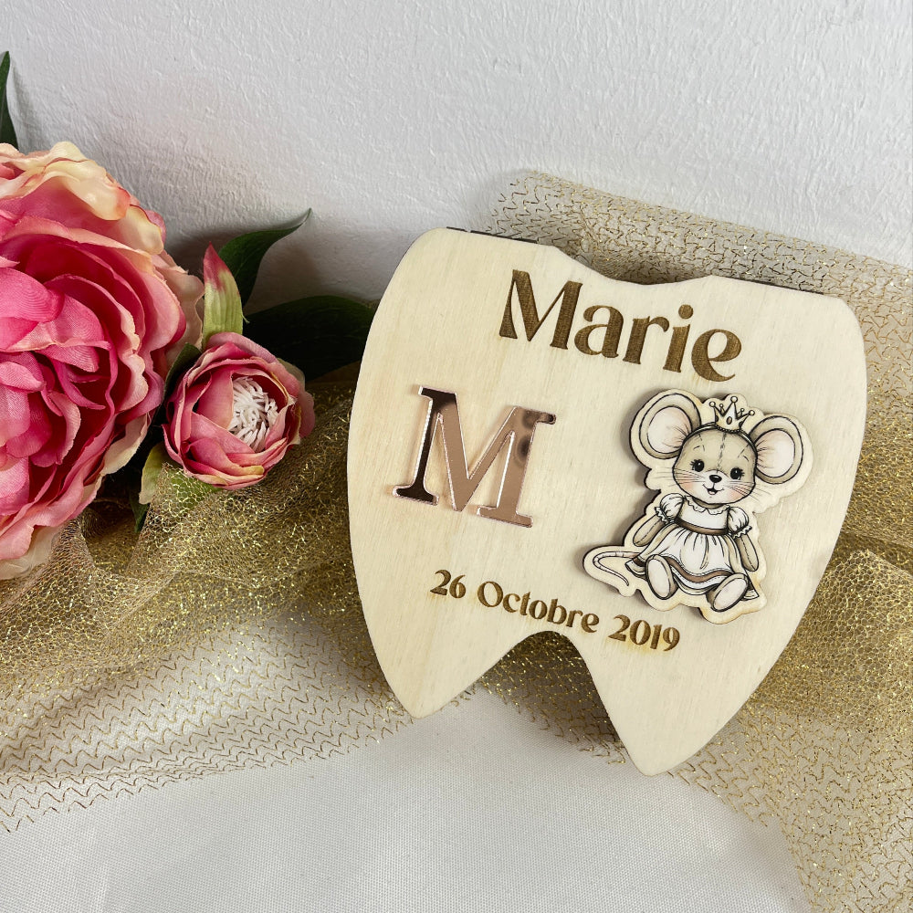 boite à dents marie petite souris personnalisable