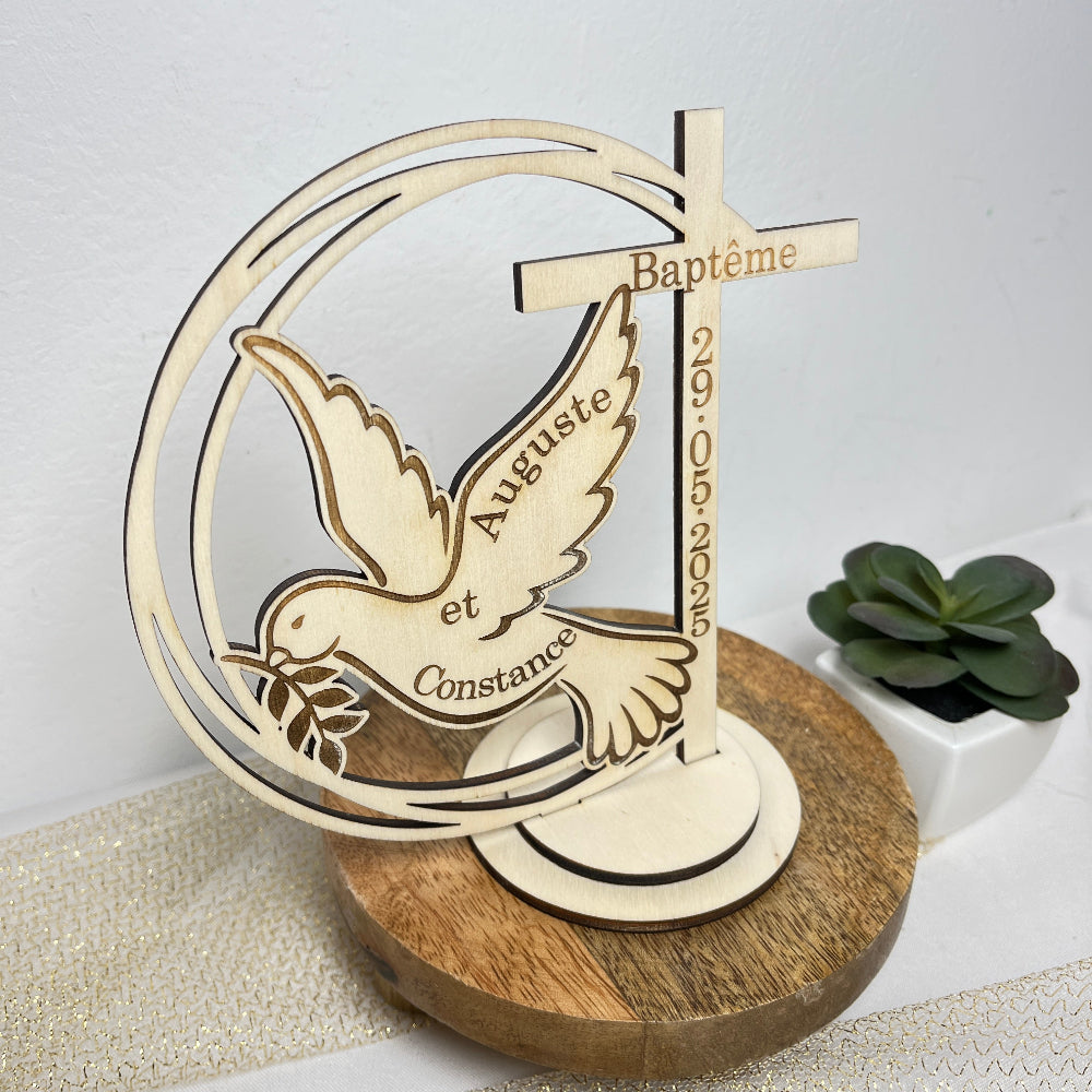 cake topper prénom plexiglas