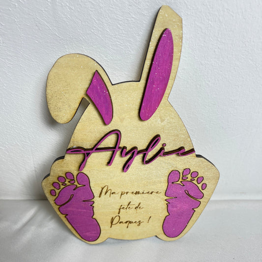 carte annonce mon premier paques personnalisable