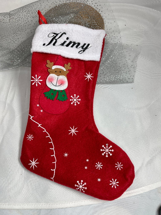 chaussette de noel broderie