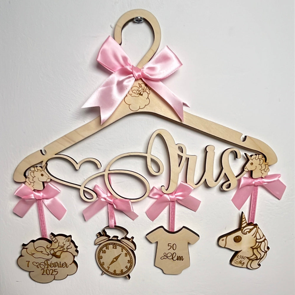 cintre de naissance licorne iris