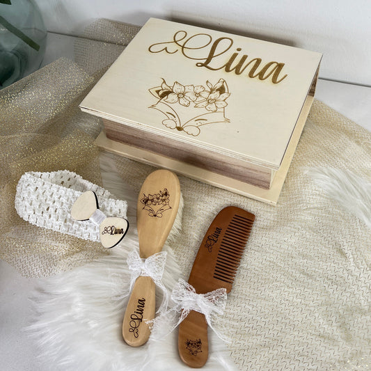 coffret de naissance bois personnalisable
