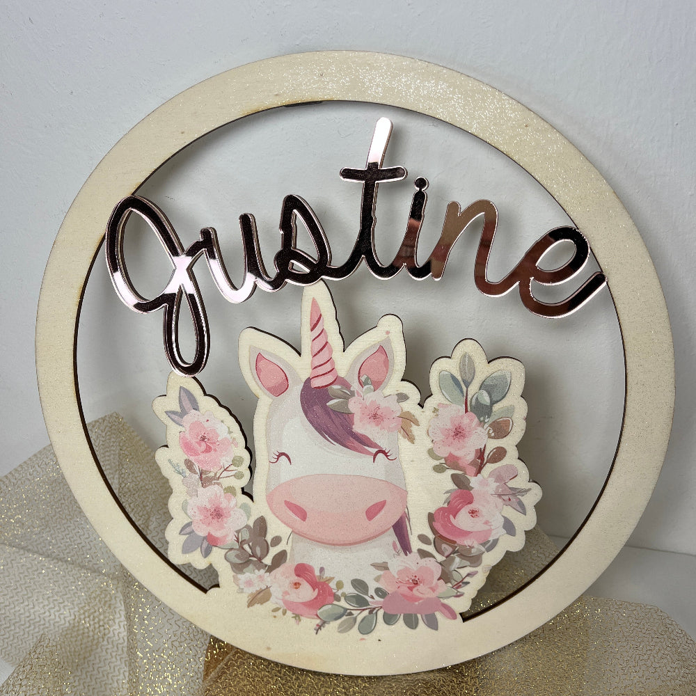 couronne licorne personnalisable