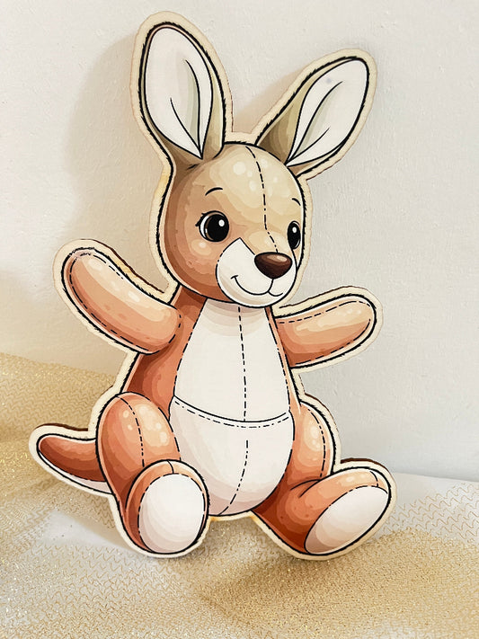 décoration en bois kangourou personnalisable