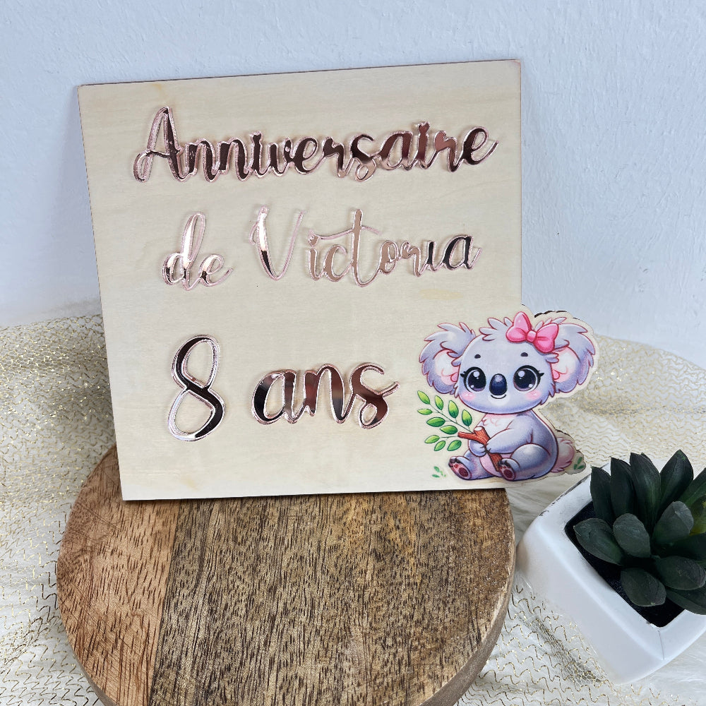 invitation anniversaire originale bois