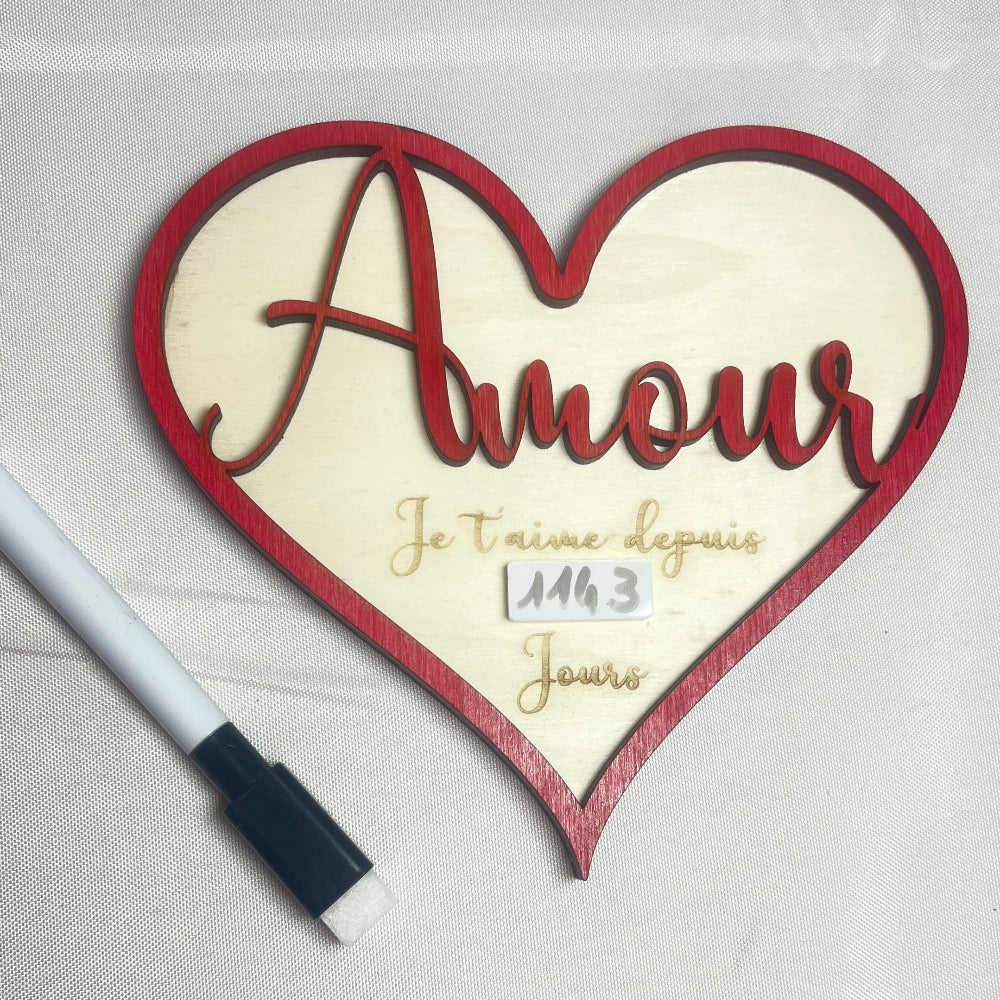 magnet coeur de la st valentin