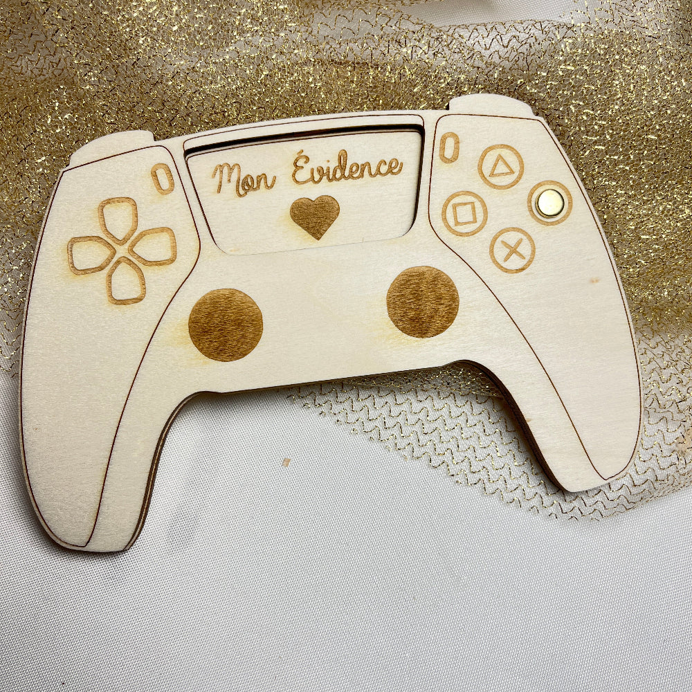 manette en bois ps5 personnalisable