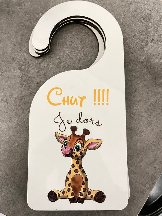 medaillon de porte pour enfant personnalisable