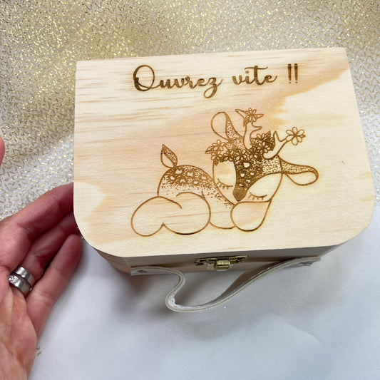 mini valise en bois personnalisable