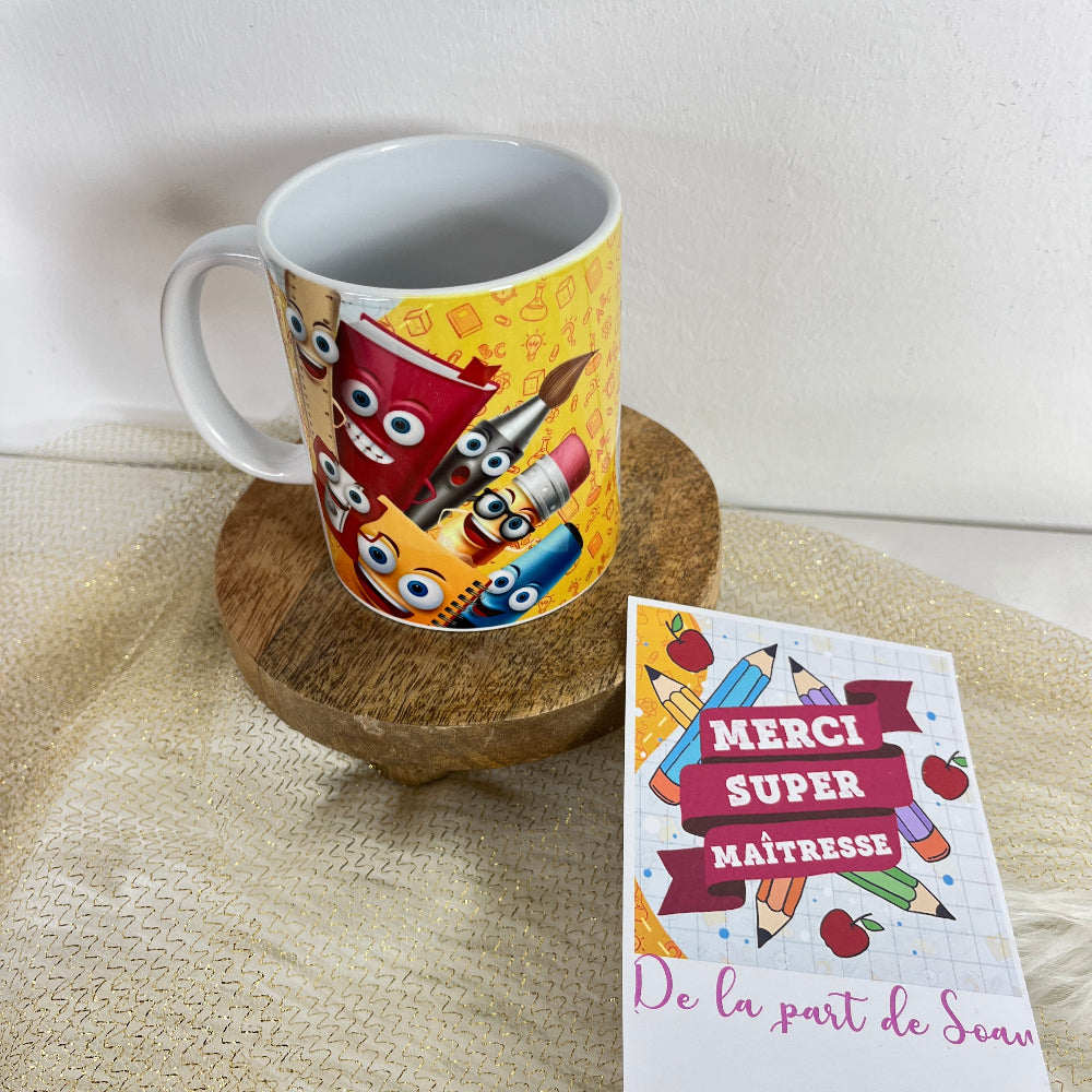 mug ecole personnalisable