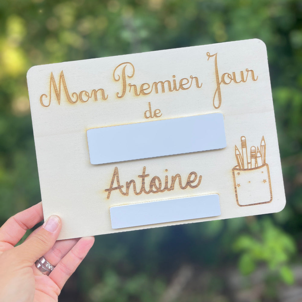 panneau photo rentrée scolaire premier jour