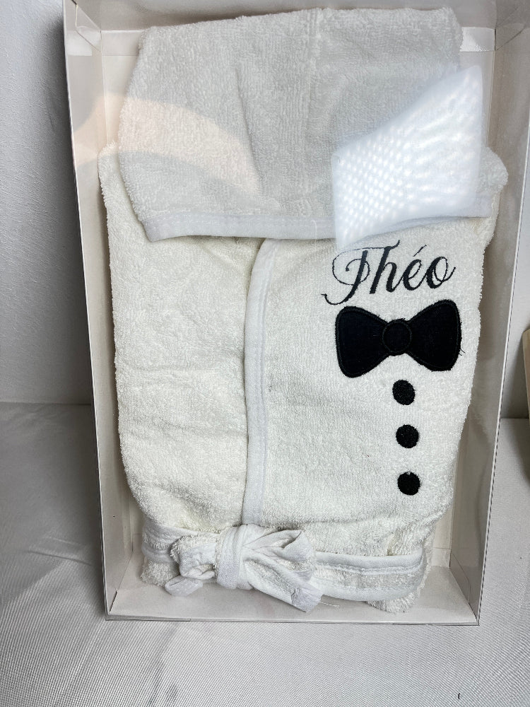 peignoir enfant  personnalisable smoking