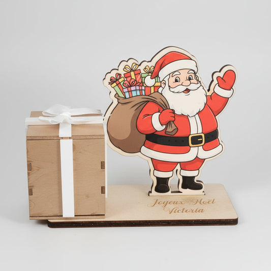 pere noel cadeau kinder surprise personnalisable