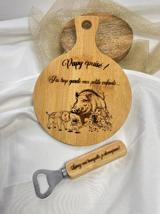 planche à découper gravure personnnalisable