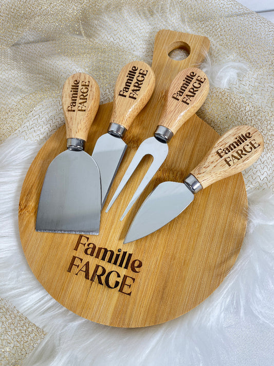 plateau fromage personnalisé bois