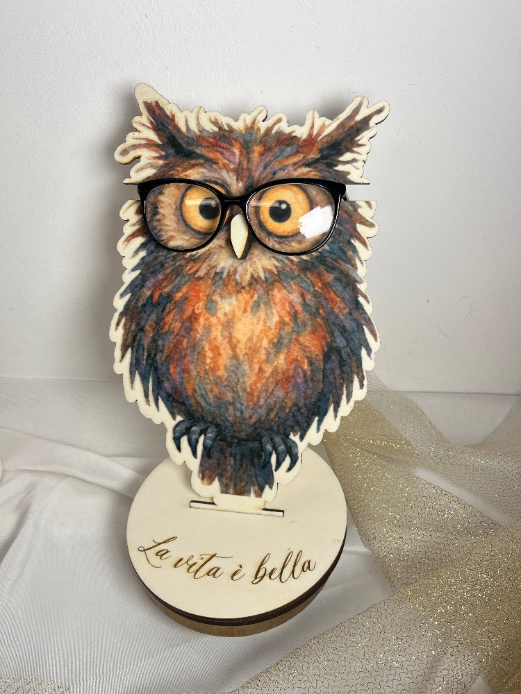porte lunette hibou personnalisable