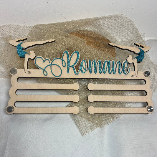 porte medaille gym turquoise