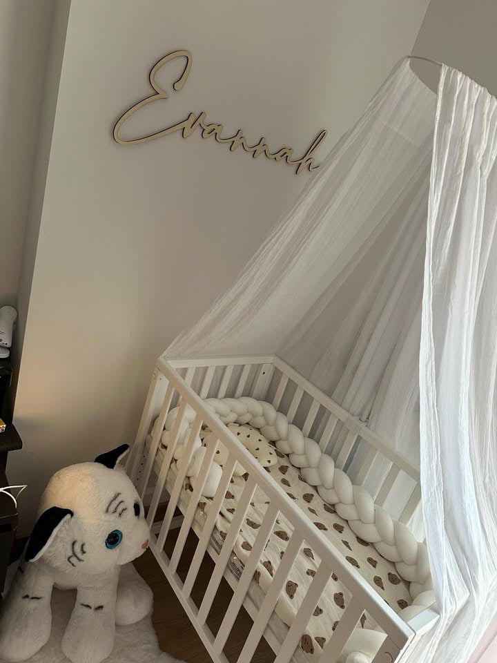 prénom en bois mural evannah