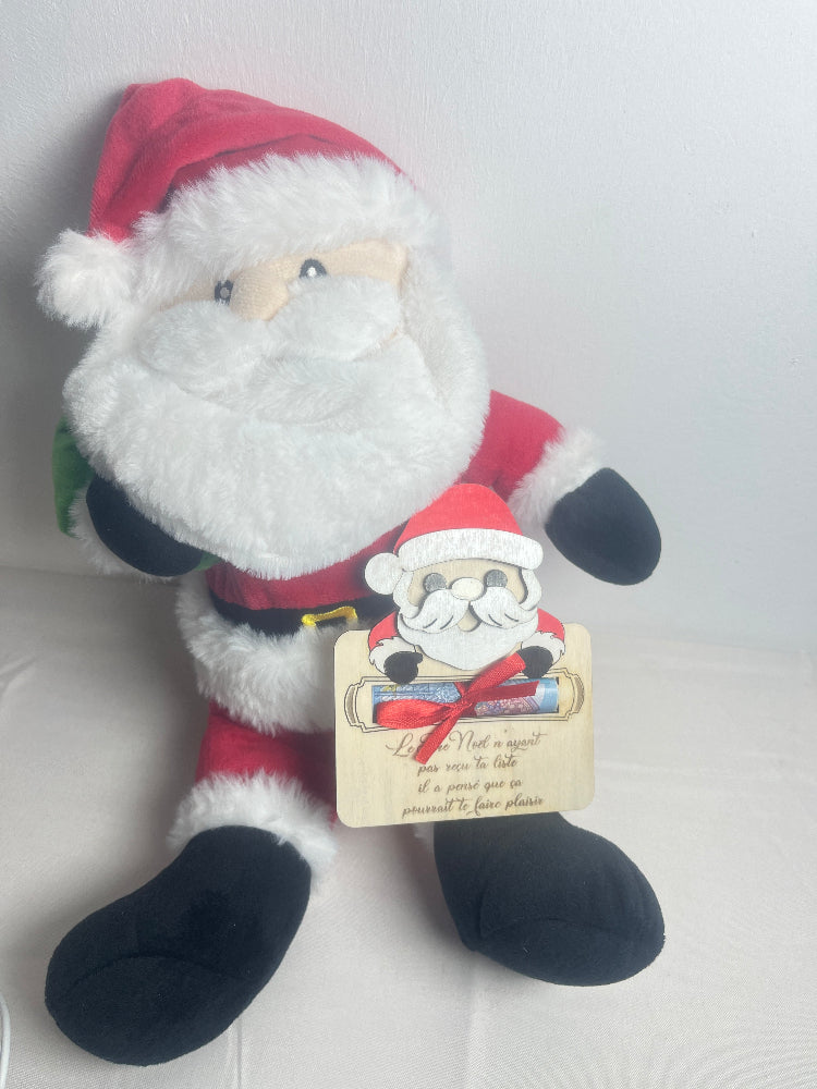 support billet original Noël fait main