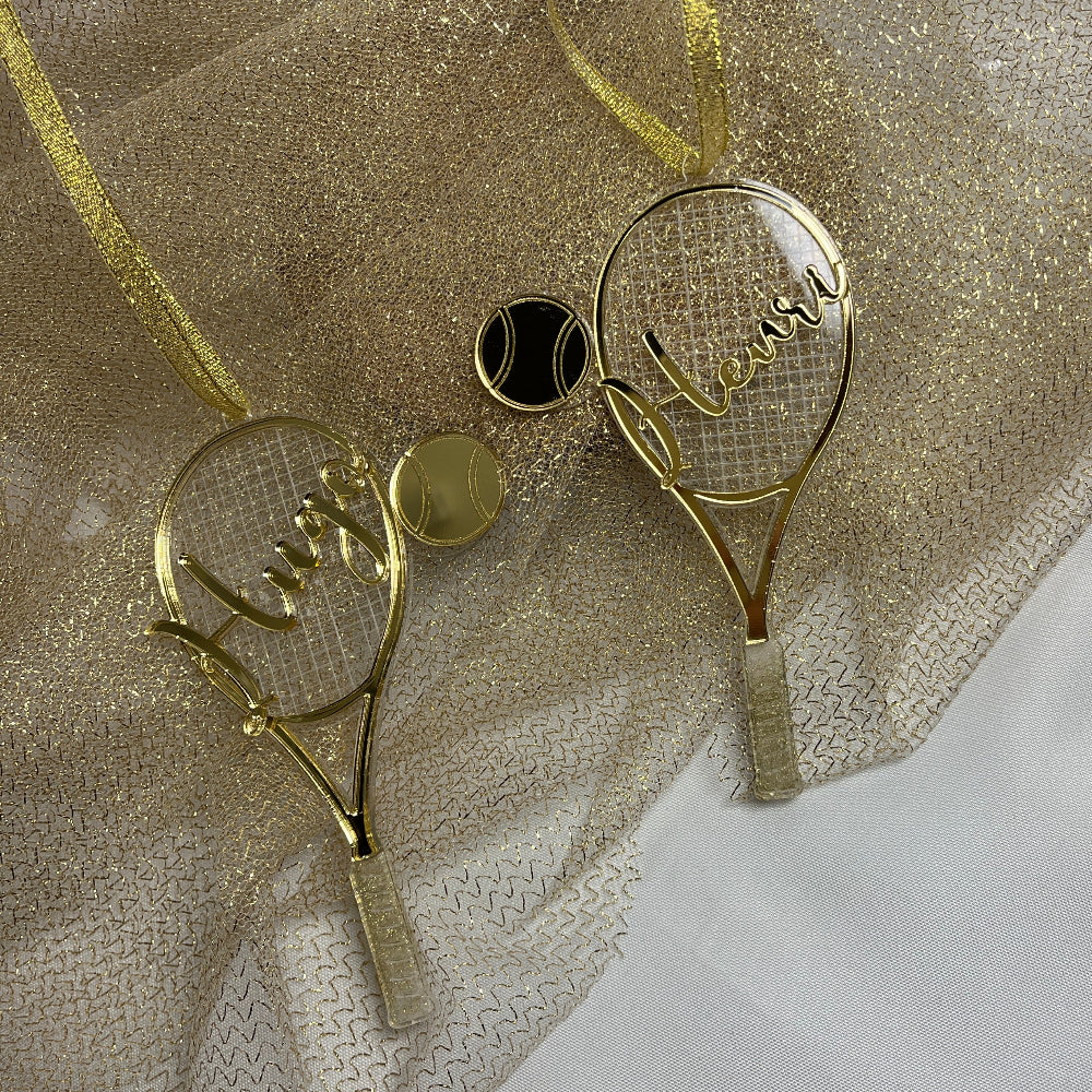 suspension raquette de tennis personnalisable