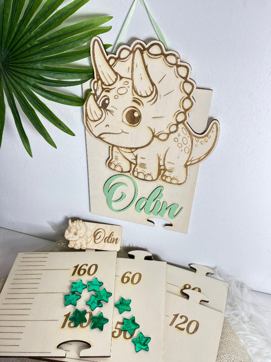 toise puzzle triceratops personnalisable