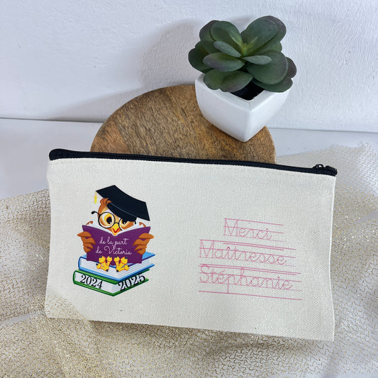 trousse personnalisee merci maitresse
