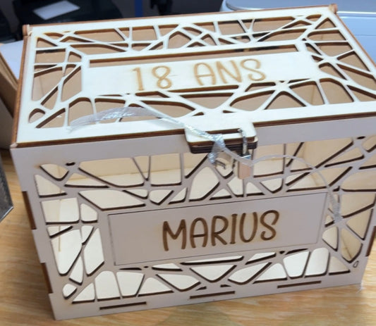 urne d'anniversaire personnalisée homme