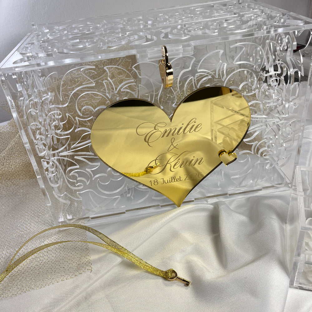 urne en plexi mariage