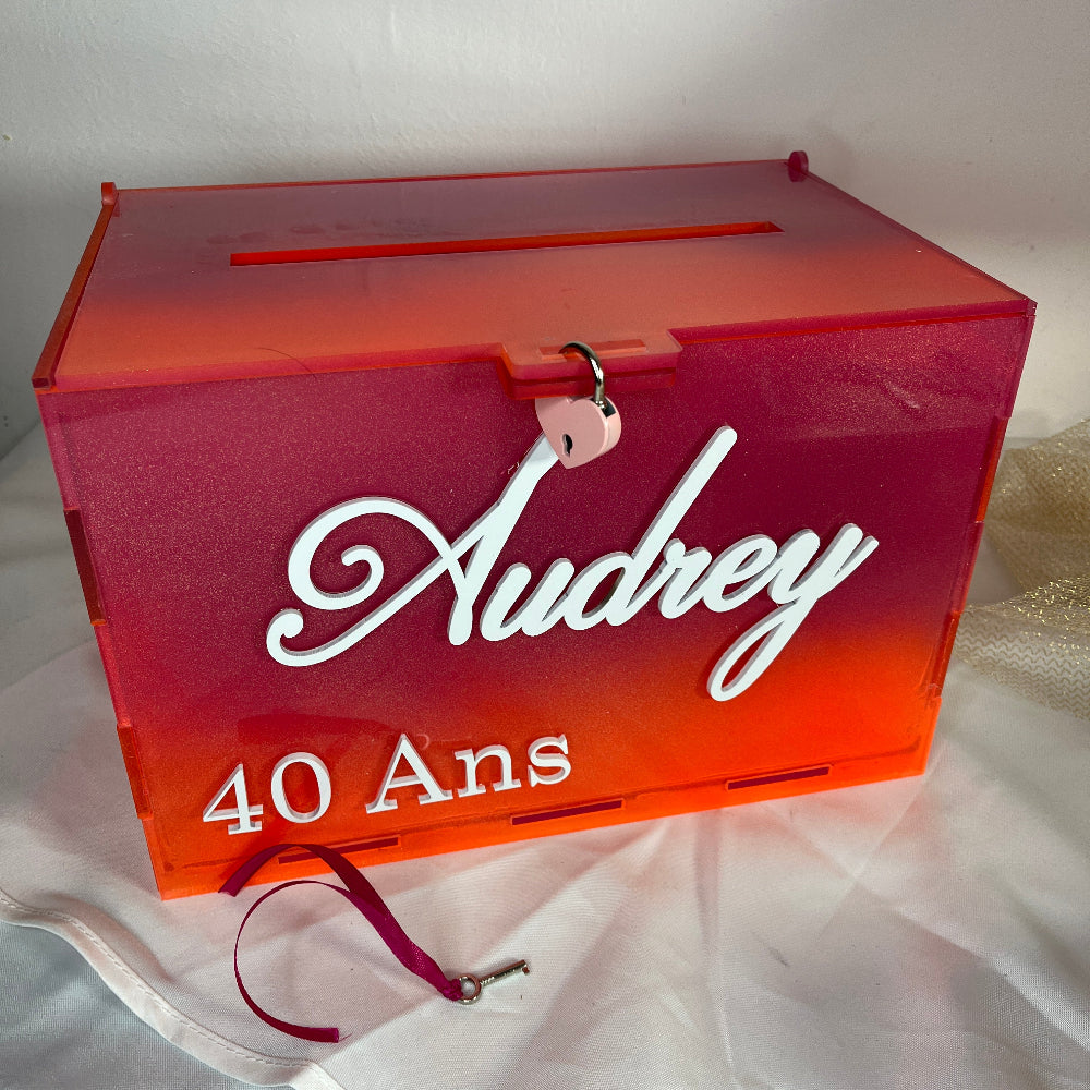 urne plexiglas anniversaire