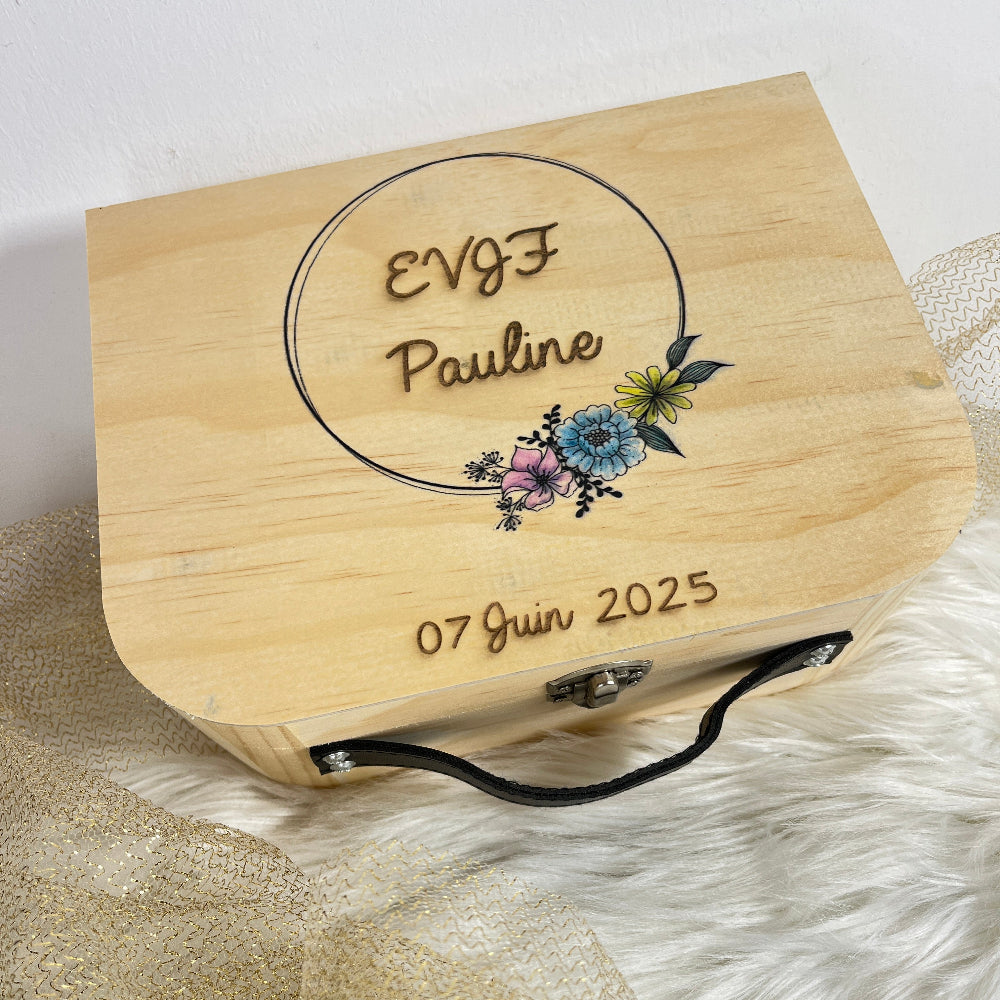 valise bois personnalisable evjf