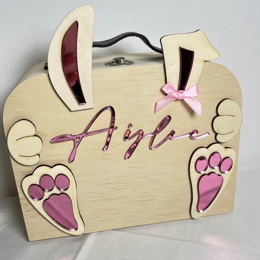 valise en bois de paque personnalisable